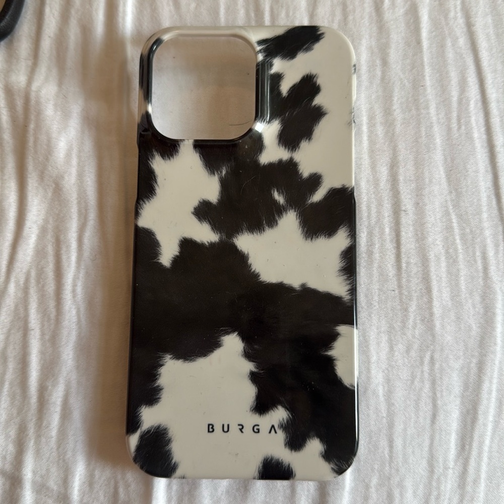 Cowhide Burga Iphone 14 pro max case